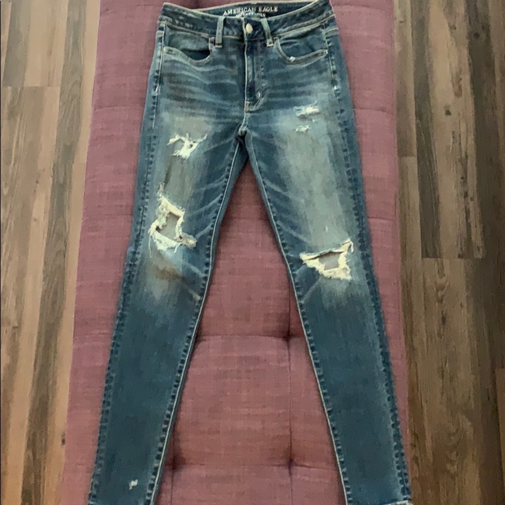 American eagle super stretch high rise jeggings